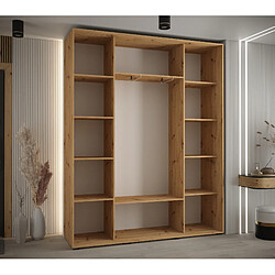 Avis Abiks Meble Armoire LANKO 2 À Portes Coulissantes 235,2/190/45 3 Portes (Artisan/Artisan)