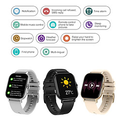 Acheter Universal Smartwatch Hommes Femmes Bluetooth Appelé 1.78 pouces 320 * 385 Écran IP67 Étanche Musique Smartwatch pour Huawei | Smartwatch (Noir)