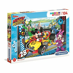 Ludendo Puzzle SuperColor 104 pièces - Mickey and the Roadster racers