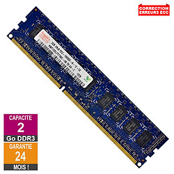 Barrette Mémoire 2Go RAM DDR3 Hynix HMT125U7TFR8C-H9 PC3-10600E 1333MHz 2Rx8 - Reconditionné