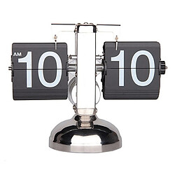 Wewoo Horloges de bureau L'horloge en métal en forme de balance automatique bascule vers le bas décorative de avec support simple 