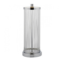 Luminaire Center Lampe de table Olalla Chrome poli,verre 1 ampoule 62cm