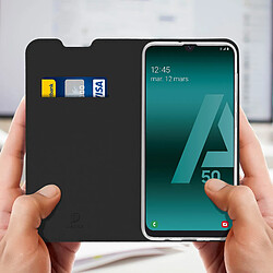 Avis Housse Samsung Galaxy A50 Étui Porte-cartes Fonction Stand Dux Ducis Noir