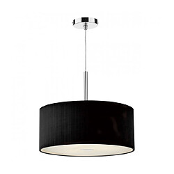 Luminaire Center Suspension noire Zaragoza 3 ampoules