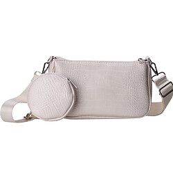 Eko Sac bandoulière avec pochette ronde Modèle Ancolis Blanc