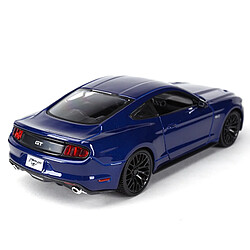 Universal 1: 24 2015 Ford Mustang GT Coupe Statique Voiture Moulée Collection Modèle Voiture Jouet | Voiture Jouet Moulée sous Pression (Bleu)