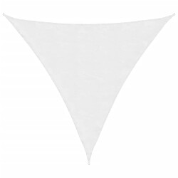 ComfortXL Voile De Parasol Tissu Oxford Triangulaire 3,6x3,6x3,6 M Blanc