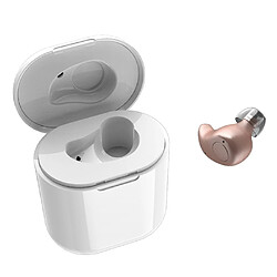 Wewoo Écouteur Bluetooth sans fil S15 HIFI Touch Mini avec boîtier de chargement or rose