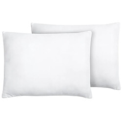 Beliani Lot de 2 oreillers 50 x 60 cm blanc ERRIGAL