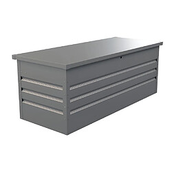 Vente-Unique Coffre de rangement de jardin en acier galvanisé gris - 582L - TOMASO pas cher