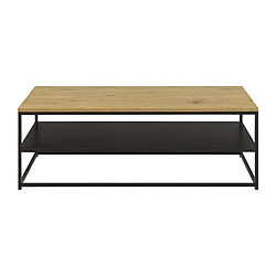 Lisa Design Salida - table basse - bois et métal noir - 120 cm pas cher