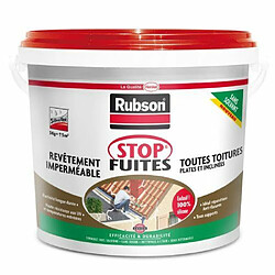 Rubson Stop Fuites Toutes Toitures Inclinées et Plates Rouge 5 kg