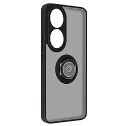 Avizar Coque pour Honor 90 Bi-matière Bague Métallique Support Vidéo Ringip Noir