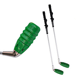 Golf Swing Trainer Tool Training Stick Débutant Pratique Auxiliaire Vert pas cher