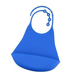 Bavoir Adulte Vêtements Réutilisables Bavoir Manger Time Meal Protector Bleu Foncé