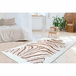 Paris Prix Tapis Imprimé Animal Rabbit Beige & Marron 160 x 230 cm