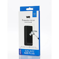 WE Verre trempé SAMSUNG S23 PLUS: Protection écran - anti-rayures - anti-bulles d'air - ultra-résistant - dureté 9H Glass