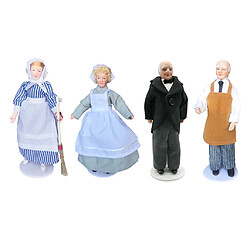 Avis 4 Pièces 1:12 Maison De Poupée Miniature En Porcelaine Poupée Modèle Petite Belle Fille Garçon