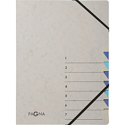 PAGNA Trieur 'Easy Grey', A4, 7 compartiments, gris / bleu ()