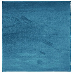 vidaXL Tapis OVIEDO à poils courts turquoise 120x120 cm