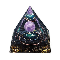 Totalcadeau Pyramide Orgonite Constellation du zodiaque Taureau améthyste