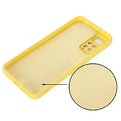 Coque en silicone anti-scratch, avec sangle, jaune pour votre Xiaomi Redmi Note 11S 4G/Redmi Note 11 4G (Qualcomm)