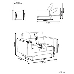 Avis Beliani Fauteuil ALNES Beige