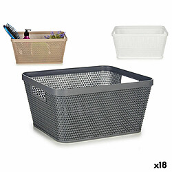 Kipit Panier Multi-usages Plastique 5 L 29,5 x 13 x 23 cm (18 Unités)