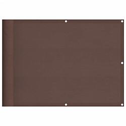 vidaXL Écran de balcon marron 75x700 cm 100% polyester oxford