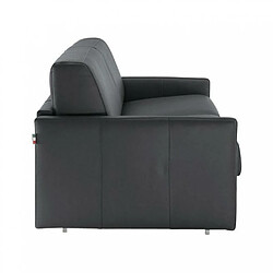 Acheter Inside 75 Canapé lit 3-4 places SUN convertible EXPRESS 160cm cuir vachette noir matelas épaisseur 16cm