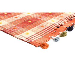 Avis Vidal Tapis de laine 266x142 rouge Jajim