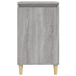 Maison Chic Lot de 2 Tables de chevet - Tables de Nuit sonoma gris 40x35x70cm bois d'ingénierie pas cher