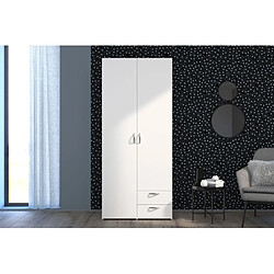 But Armoire DAILY2 avec 2 portes 2 tiroirs Blanc