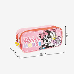 Trousse Fourre-Tout Double Minnie Mouse Rose 22,5 x 8 x 10 cm