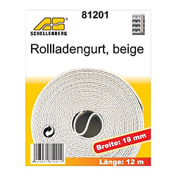 Schellenberg 81201 Sangle de volet roulant Beige 18 mm x 12,0 m