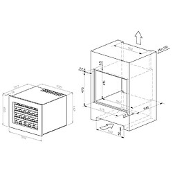 Avis Cave à vin encastrable sous plan 24 bouteilles - rwcb451 - ROSIERES