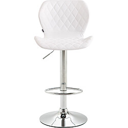 Non Tabouret de bar liège simili cuir chrome