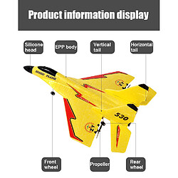 Universal Planeur 2.4G RC Drone 530 Avion Lanceur de mousse à la main Télécommande électrique Outdoor RC Plane Toy Boy | RC Helicopter(Jaune)