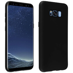 Avizar Coque Samsung Galaxy S8 Plus Silicone Semi-rigide Mat Finition Soft Touch Noir