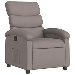 Maison Chic Fauteuil inclinable,Fauteuil luxe de relaxation Taupe Tissu -MN69469