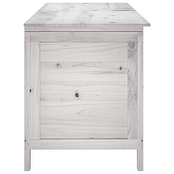 Acheter vidaXL Boîte de rangement jardin blanc 150x50x56,5cm bois massif sapin