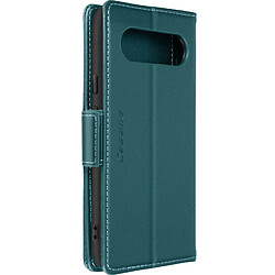 Avizar Étui pour Google Pixel 8 Portefeuille Anti-RFID Support Collection CaseMe Vert