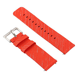 Wewoo Bracelet pour montre connectée Dragonne en toile mode simple Fitbit Versa / 2 Orange