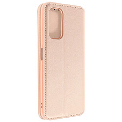 Avizar Étui Oppo A54 5G et A74 5G Clapet Portefeuille Fonction Support Vidéo Rose gold