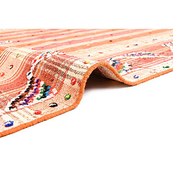 Vidal Tapis de laine 252x154 orange Jajim pas cher