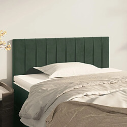 vidaXL Tête de lit Vert foncé 100x5x78/88 cm Velours