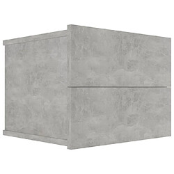 Avis Maison Chic Lot de 2 Tables de chevet - Tables de Nuit Gris béton 40 x 30 x 30 cm Aggloméré