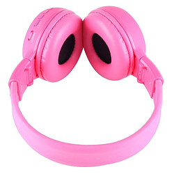 Acheter Wewoo Lecteur MP3 Magenta Casque Pliant Stéréo HiFi Sans Fil avec Écran LCD & TF Card Slot & Voyant LED et Fonction FM