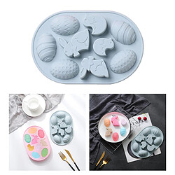 Silicone Chocolat Moule Bonbons Biscuit Gâteau Cuisson Moule Bricolage Gelée Moule Bleu