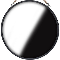 Avis Miroir rond sur fil noir loft 41 cm